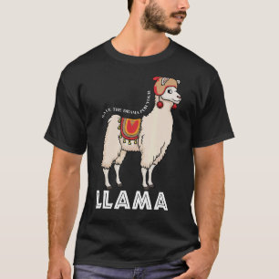 Save The Drama For Your Llama  Cute Animal   T-Shirt