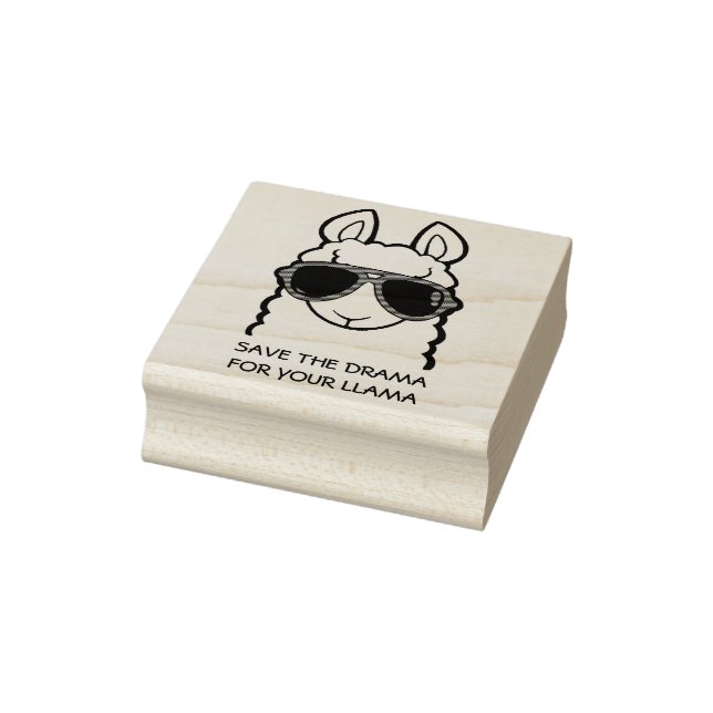 Save the Drama for Your Llama Rubber Stamp (Stamp)