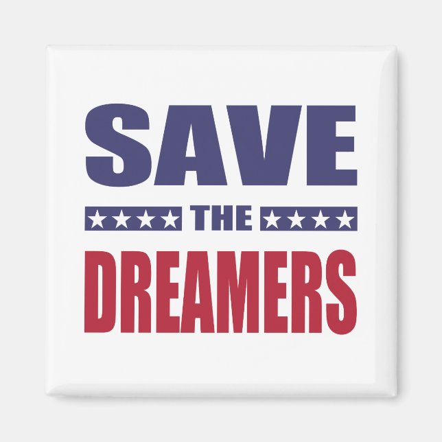 Save the dreamers magnet (Front)