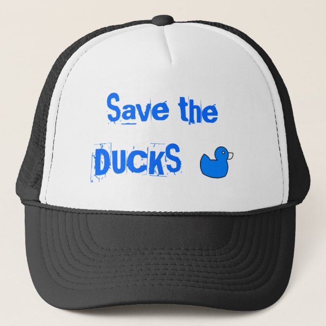 Save the Ducks Trucker Hat (Front)