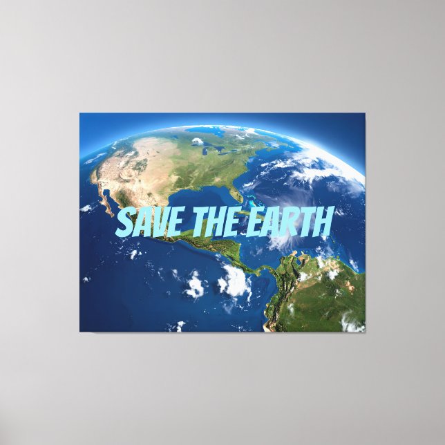 Save the Earth Canvas Print (Front)