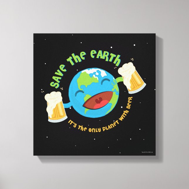 Save The Earth Canvas Print (Front)