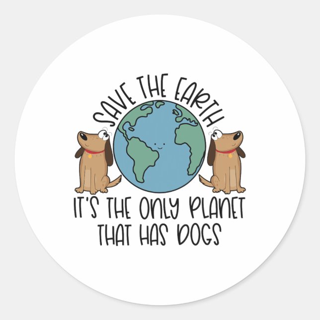 Save The Earth  Classic Round Sticker (Front)