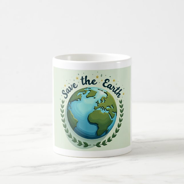 Save the Earth Coffee Mug (Center)