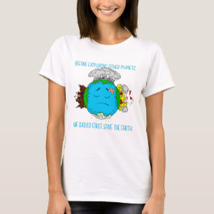 save the earth day planet T-Shirt
