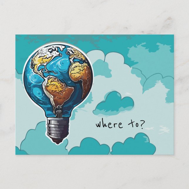 Save the Earth Holiday Postcard (Front)