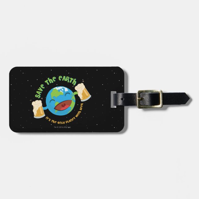 Save The Earth Luggage Tag (Front Horizontal)
