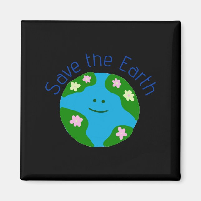 Save The Earth T Shirt  Magnet (Front)