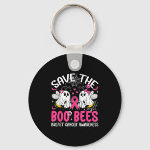 Save The Ees Boo Bees Breast Cancer Halloween Wome Key Ring