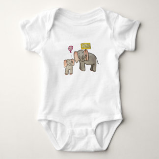 Save the Elephants Baby Bodysuit