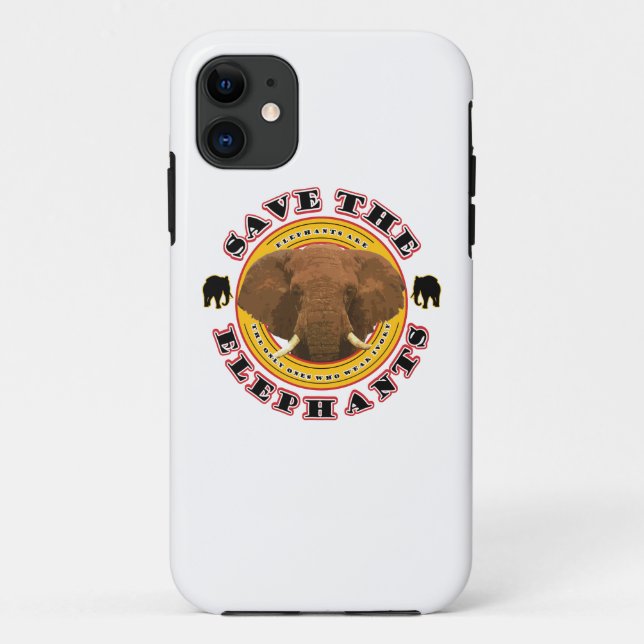 Save the Elephants Case-Mate iPhone Case (Back)