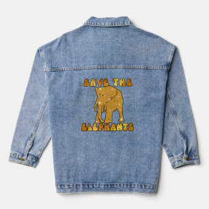 SAVE THE ELEPHANTS DENIM JACKET