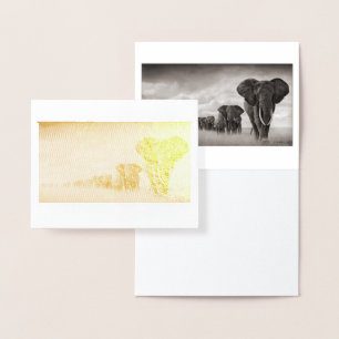 Save the Elephants Foil Card