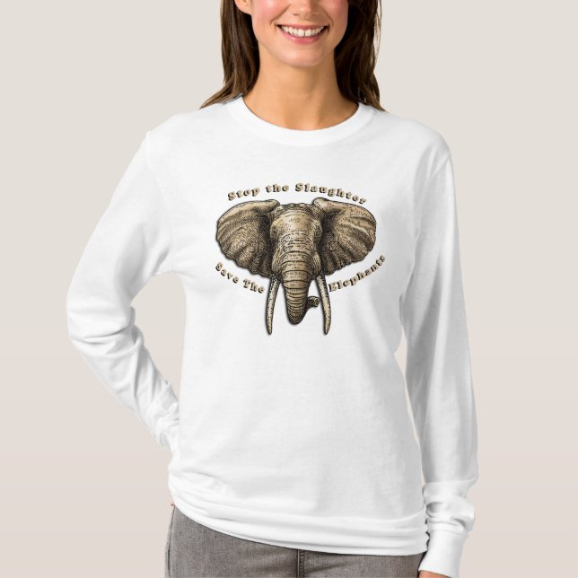 Save the Elephants Graphic T-Shirt (Front)