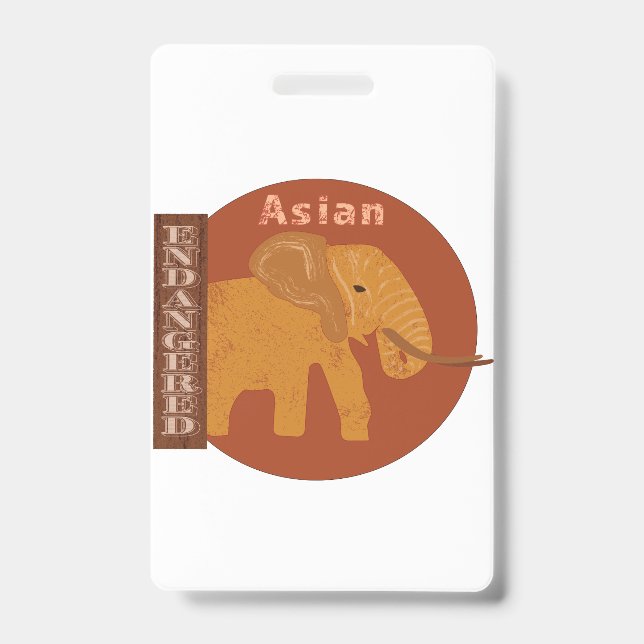 Save the Elephants ID Badge (Front)