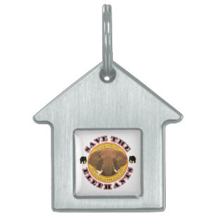 Save the Elephants Pet Name Tag