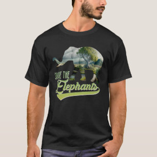 Save the Elephants protected species Animal welfar T-Shirt