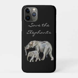 Save the Elephants Script Animals African Case-Mat iPhone 11 Pro Case