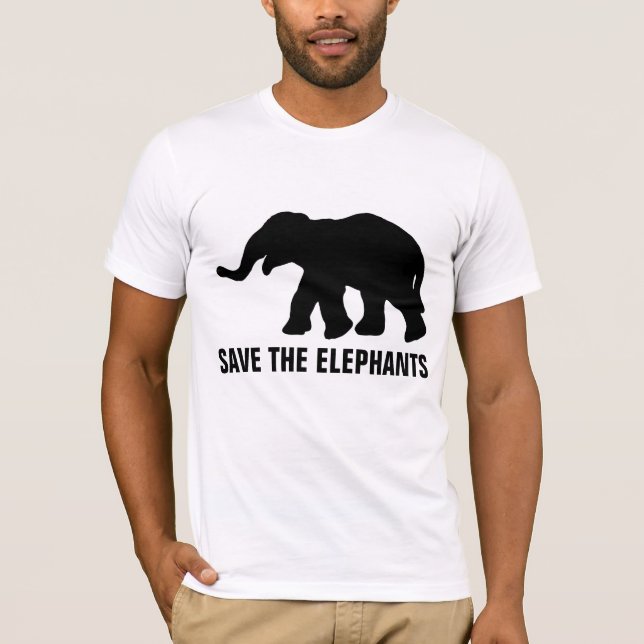 SAVE THE ELEPHANTS T-shirts (Front)