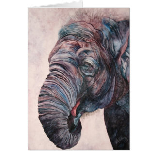 Save the Elephants Watercolor Sentimental Cards