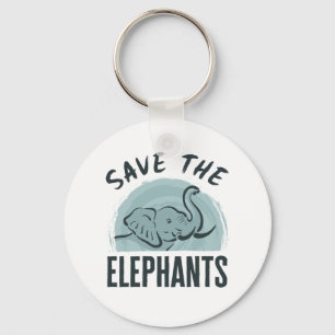 Save the Elephants Wildlife Activist Elephant Love Key Ring