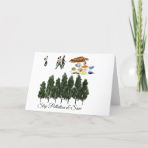 Save the environment message  Card