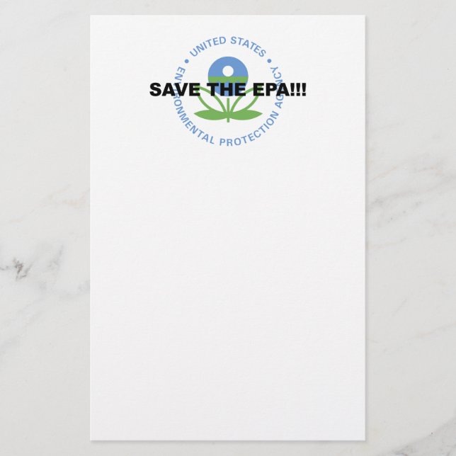 Save the EPA Stationery (Front)