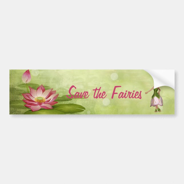 Save The Fairies Bumper Sticker (Front)