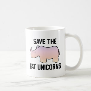 Save The Fat Unicorns Coffee Mug