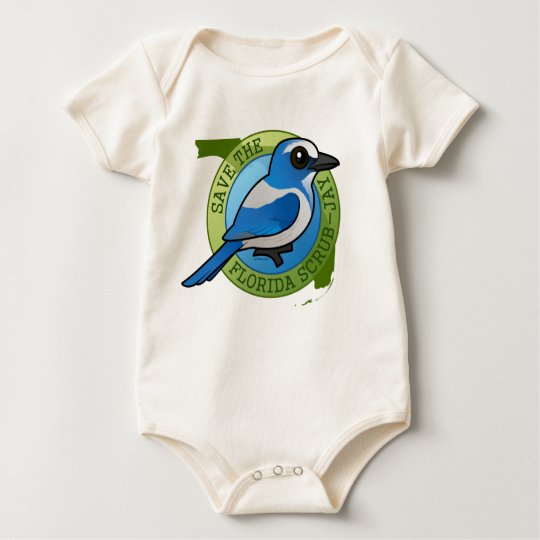 Save the Florida Scrub-Jay Baby Bodysuit