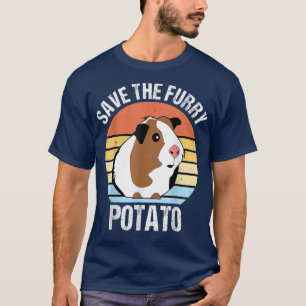 Save the fluffy potato Funny guinea pig T-Shirt