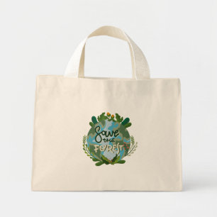Save the Forest Mini Tote Bag