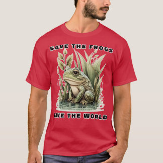 Save The Frogs Save The World  T-Shirt