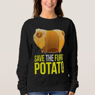 Save The Furry Potato Cute Guinea Pig Pet Sweatshirt