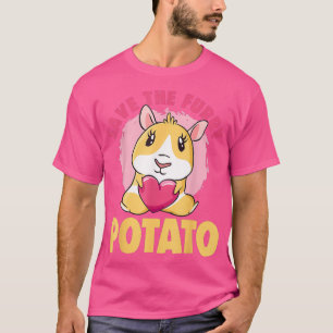 Save The Furry Potato Funny Mountain Guinea Pig T-Shirt