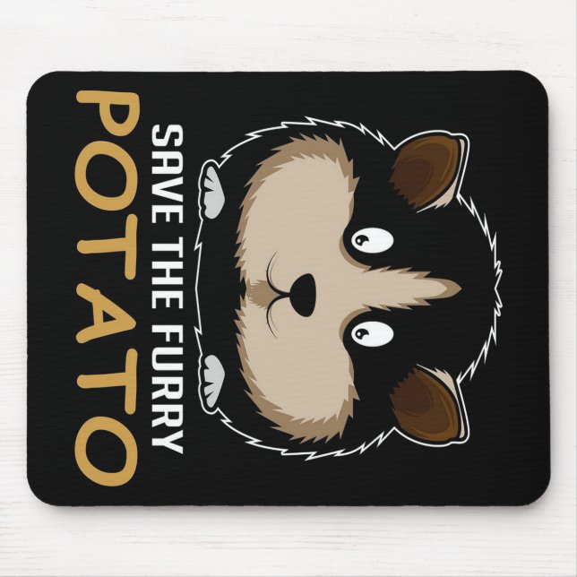 Save The Furry Potato | Gifts For Guinea Pig Lover Mouse Mat (Front)