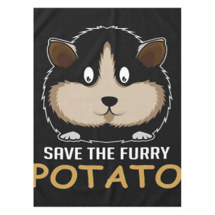 Save The Furry Potato Gifts For Guinea Pig Lover Tablecloth