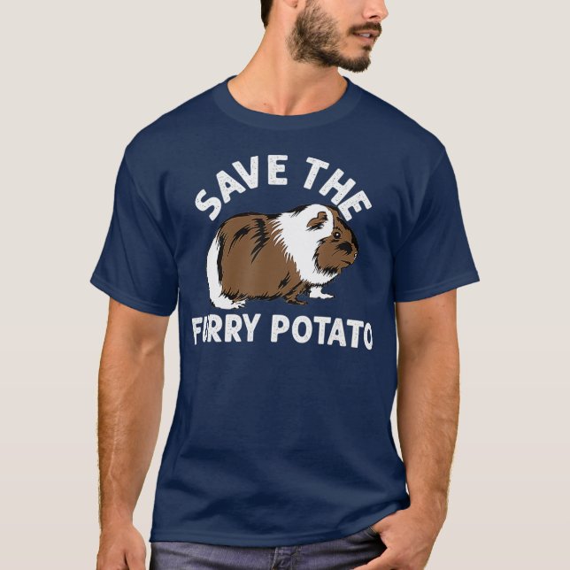 save the furry potato guinea pig T-Shirt (Front)