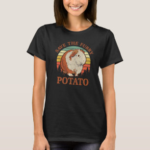 Save The Furry Potato Vintage Funny Guinea Pig Pre T-Shirt