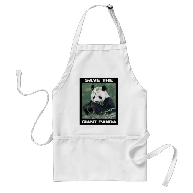 Save the Giant Panda Standard Apron (Front)