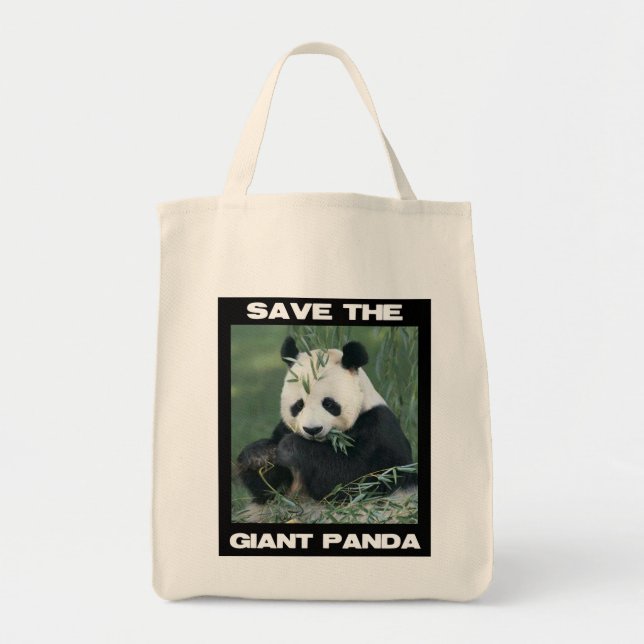 Save the Giant Panda Tote Bag (Front)