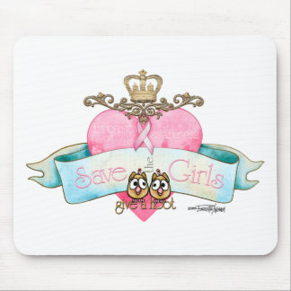 Save the Girls - Give a Hoot Mouse Mat