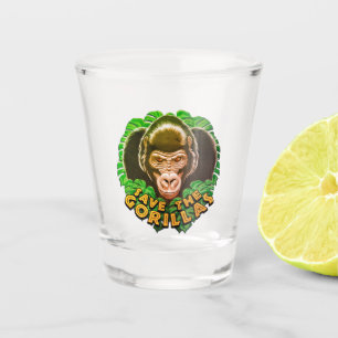 Save The Gorillas - Conservation Awareness Quote Shot Glass