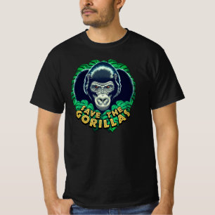 Save The Gorillas - Conservation Awareness Quote T-Shirt