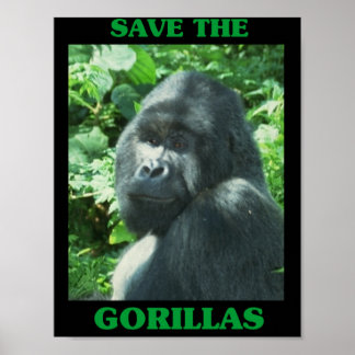 Save the Gorillas Poster