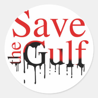SAVE THE GULF CLASSIC ROUND STICKER
