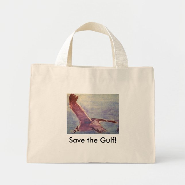 Save the Gulf Mini Tote Bag (Front)