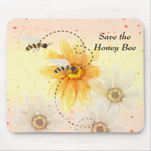 Save the Honey Bee Mouse Pad