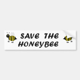 Save the Honeybee Bumper Sticker