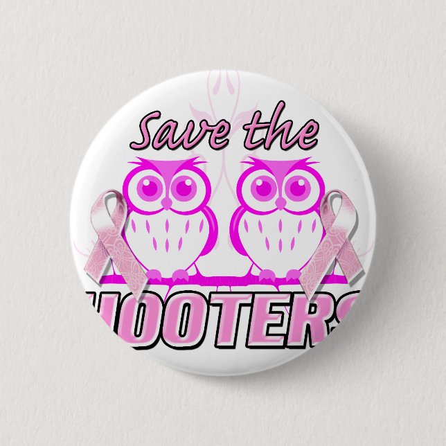 Save The Hooters.png 6 Cm Round Badge (Front)